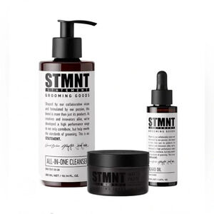STMNT Statement Grooming Goods Cleanser, Beard oil + Matte Paste